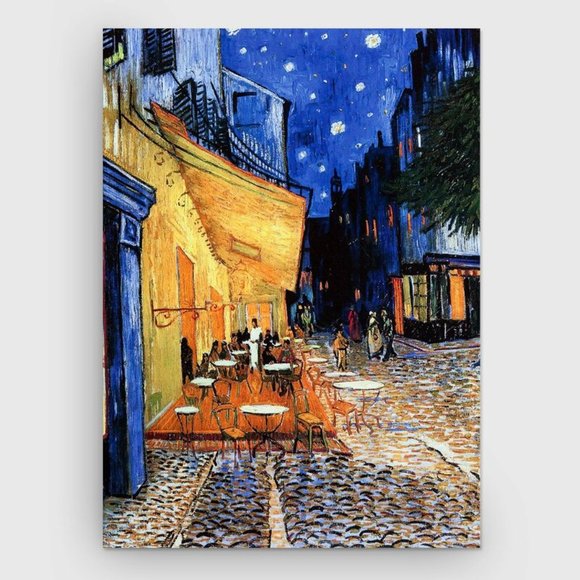 The Café Terrace' by Vincent Van Gogh Canvas Print - Picture 1 of 1